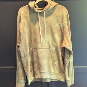 Men's Gray/Green tie-dye Hoodie